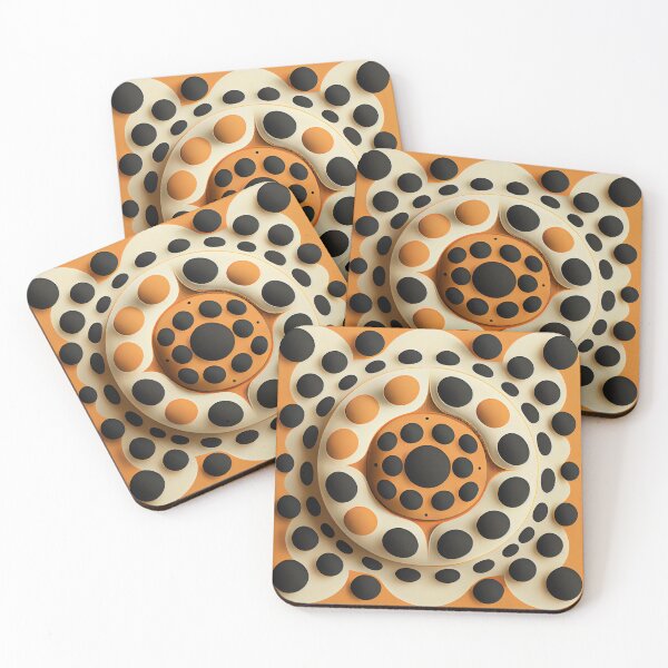Item preview, Imagined Circular Minimalist Pattern Digital Painting designed and sold by CodeAndColors.
