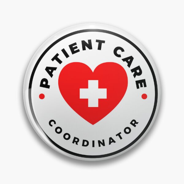 Item preview, patient care coordinator Sticker designed and sold by Purple Eggplant Art ⭐⭐⭐⭐.