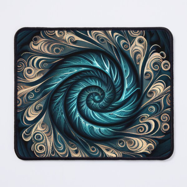 Artikelvorschau, Swirling Circular Rough Crafty Transitional Pattern Digital Painting entworfen und verkauft von CodeAndColors.