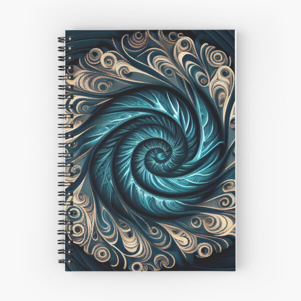 Aperçu de l'œuvre Swirling Circular Rough Crafty Transitional Pattern Digital Painting créée et vendue par CodeAndColors.
