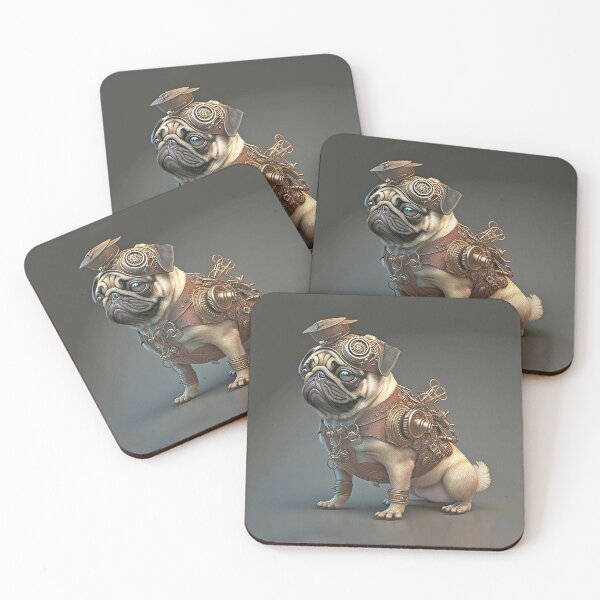 Item preview, Steampunk Pug Dog designed and sold by candiscamera.