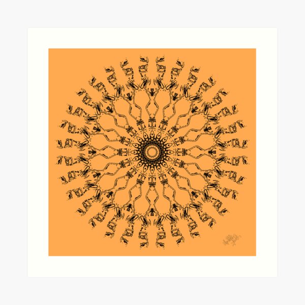 The World In Henna Art Print