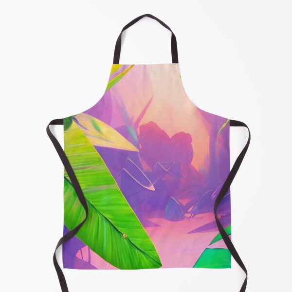Item preview, Exotic leaves neon dream jungle landscape designed and sold by Ascooepics.