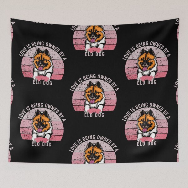 Item preview, Elo Dog Love Pink Vintage Sunset Valentine designed and sold by Cuddlythopia.