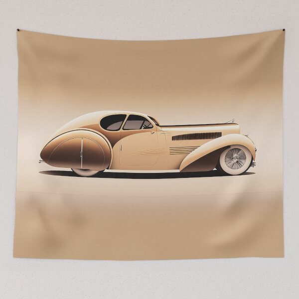 Item preview, Art Deco Style Cars designed and sold by TheArtfulAI.