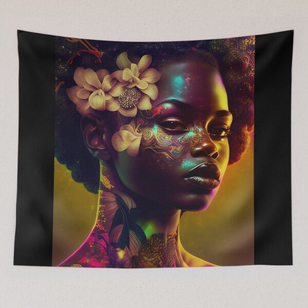 Item preview, Afrofuturism Art designed and sold by MidJourneymen.