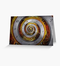 Steampunk - Spiral - Infinite time Greeting Card