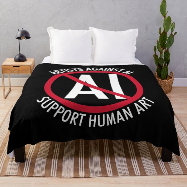 Item preview, No AI. Artists Against AI. Support Human Art. designed and sold by StressFreeThds.