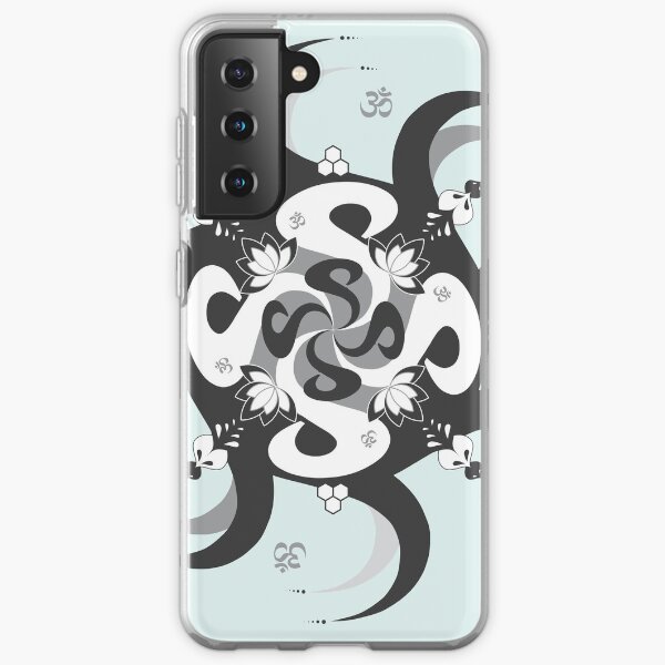 Shee Mandala Spiral with Om and Lotus Symbol Samsung Galaxy Soft Case