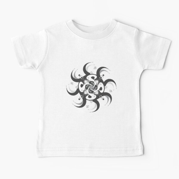 Shee Mandala Spiral with Om and Lotus Symbol Baby T-Shirt