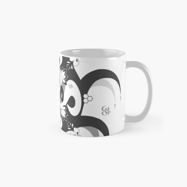 Shee Mandala Spiral with Om and Lotus Symbol Classic Mug