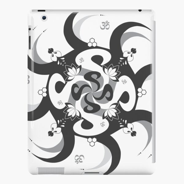 Shee Mandala Spiral with Om and Lotus Symbol iPad Snap Case