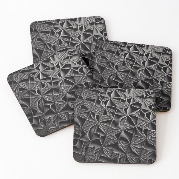 Item preview, Black Extreme Clay Contemporary Pattern Digital Painting designed and sold by CodeAndColors.