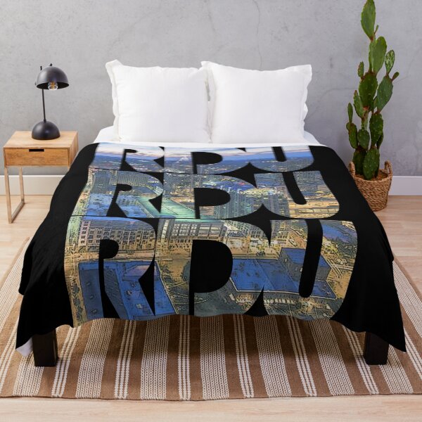 Item preview, Raleigh, North Carolina RDU Cityscape Repeating Pattern designed and sold by CrabbyLobster.