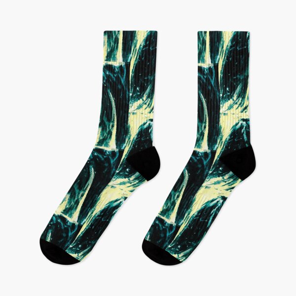Item preview, Thunder Wave Pattern Dark Yellow Green - Abstract designed and sold by 21 Store.
