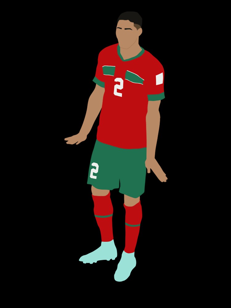 Achraf Hakimi Morocco Celebration  Kids T-Shirt for Sale by