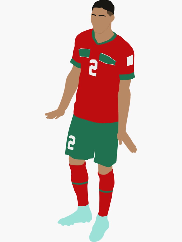 Achraf Hakimi Morocco Celebration  Sticker for Sale by lirkidmore2