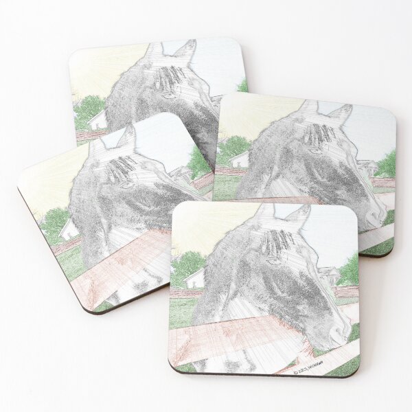 Item preview, Horse on Ranch Illustration designed and sold by kristalcurt.