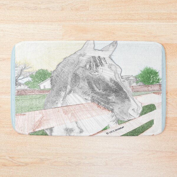 Item preview, Horse on Ranch Illustration designed and sold by kristalcurt.
