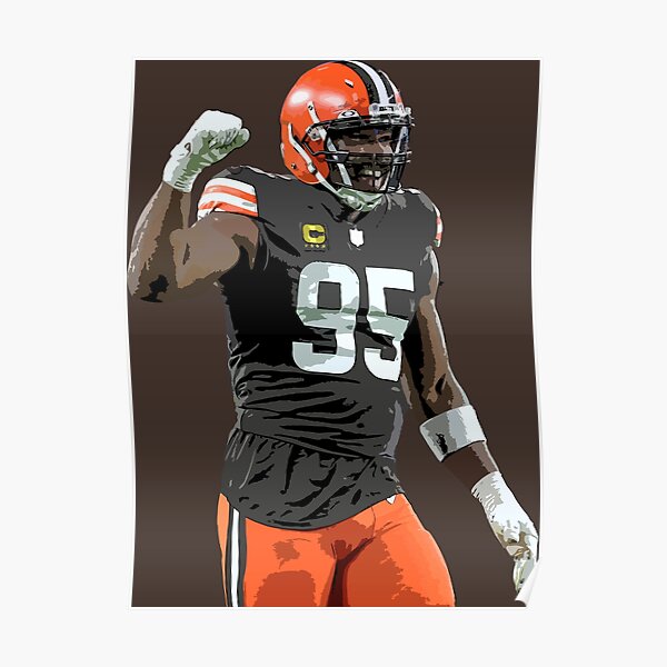 Cleveland Browns Myles Garrett 85 Poster For Fans poster canvas in