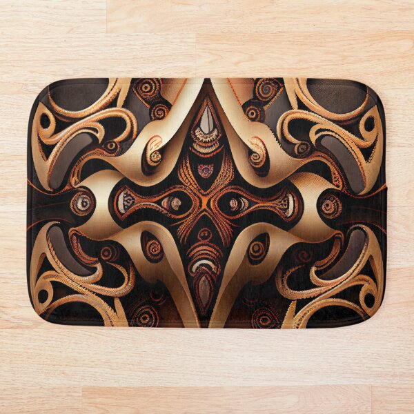 Artikelvorschau, Gothic Abstract Delicate Brown African Pattern Digital Painting entworfen und verkauft von CodeAndColors.