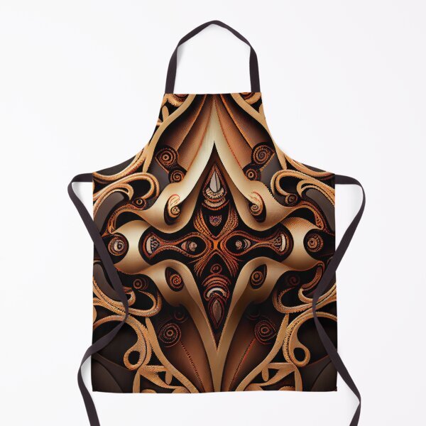 Artikelvorschau, Gothic Abstract Delicate Brown African Pattern Digital Painting entworfen und verkauft von CodeAndColors.