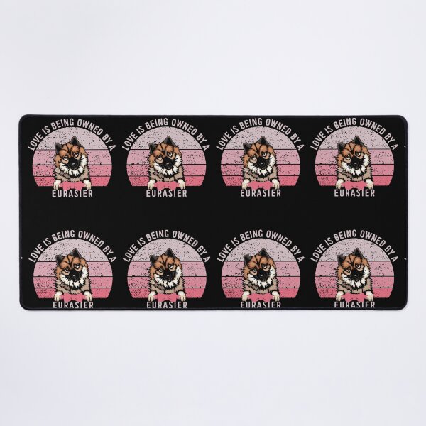 Item preview, Eurasier Love Pink Vintage Sunset Valentine designed and sold by Cuddlythopia.