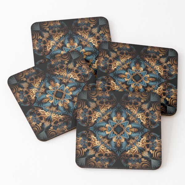 Item preview, Muted Symmetrical Semi Abstract Luxury Dark New Me Digital Painting designed and sold by CodeAndColors.