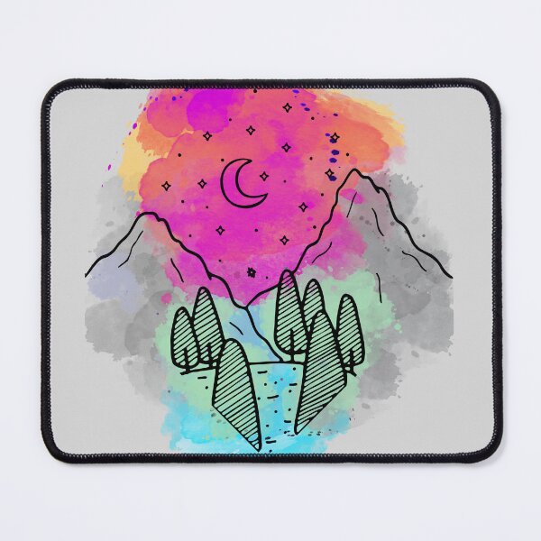 Item preview, Moonlit mountains designed and sold by 1Jeff.