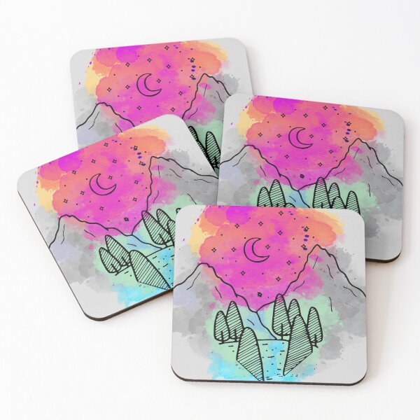 Item preview, Moonlit mountains designed and sold by 1Jeff.