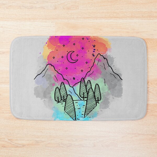 Item preview, Moonlit mountains designed and sold by 1Jeff.