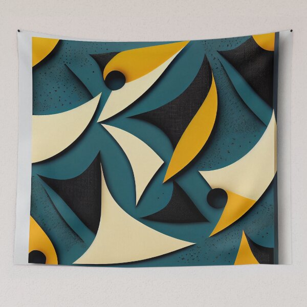 Aperçu de l'œuvre Abstract Minimal Intense Contemporary Pattern Digital Painting créée et vendue par CodeAndColors.