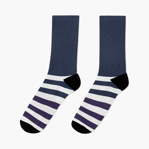 Item preview, NAVY BLUE and WHITE HALF BLOCK STRIPES designed and sold by RachelMacht.