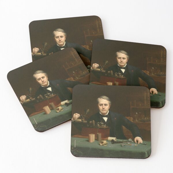 Item preview, Thomas Edison, 1890 designed and sold by Vintage Wall Art.
