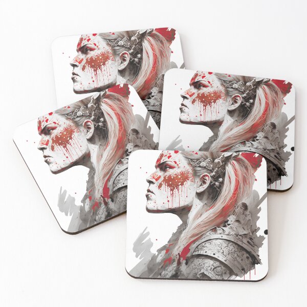 Item preview, Beautiful abstract Viking woman designed and sold by dixtrois.