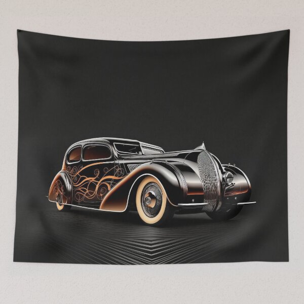 Item preview, Art Deco Style Cars designed and sold by TheArtfulAI.