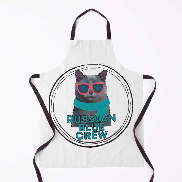 Item preview, Russian Blue cat crew cool cat in sunglasses designed and sold by JoeyGraceCatCo.