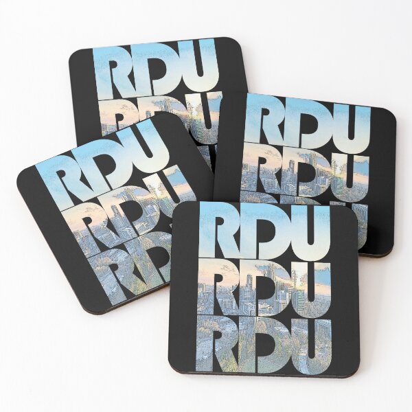 Item preview, Raleigh, North Carolina RDU Sunset Cityscape Repeating Pattern designed and sold by CrabbyLobster.