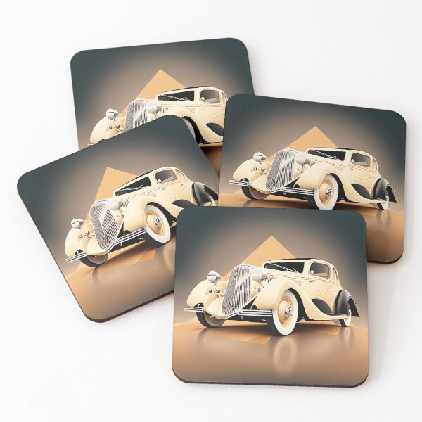 Item preview, Art Deco Style Cars designed and sold by TheArtfulAI.