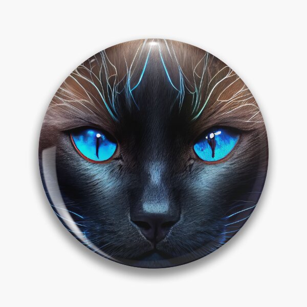 Item preview, Blue-Eyed Cat Portrait designed and sold by UltraGraphics.