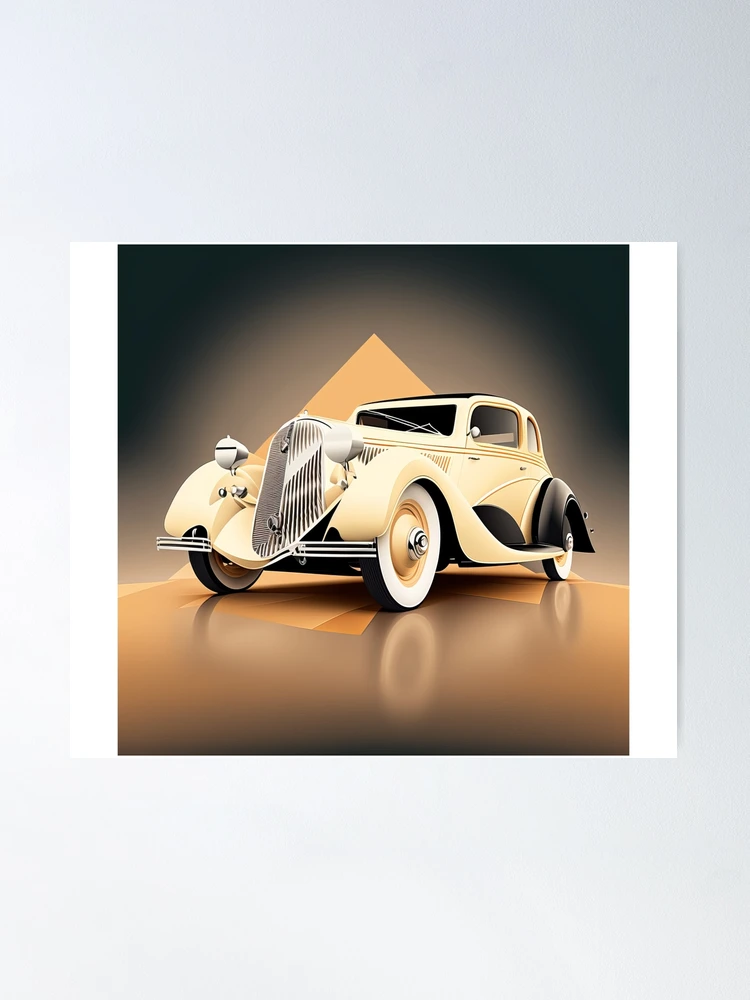 14+ Art Deco Car Posters
