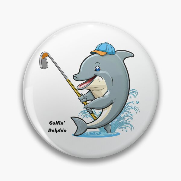 Item preview, Golphing Dolphin, Golfin Dolphin, golf, dolphin designed and sold by AlliancEmporium.