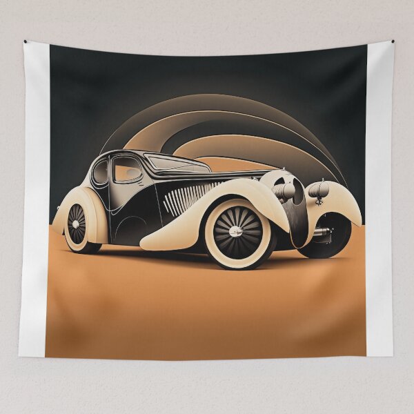 Item preview, Art Deco Style Cars designed and sold by TheArtfulAI.