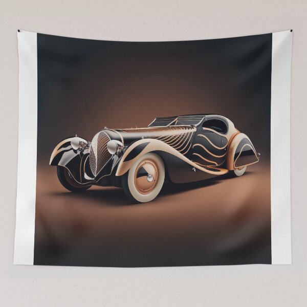 Item preview, Art Deco Style Cars designed and sold by TheArtfulAI.