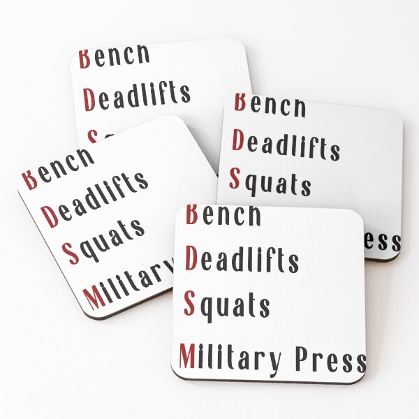 Item preview, bench deadlifts squats military press designed and sold by ModRed.