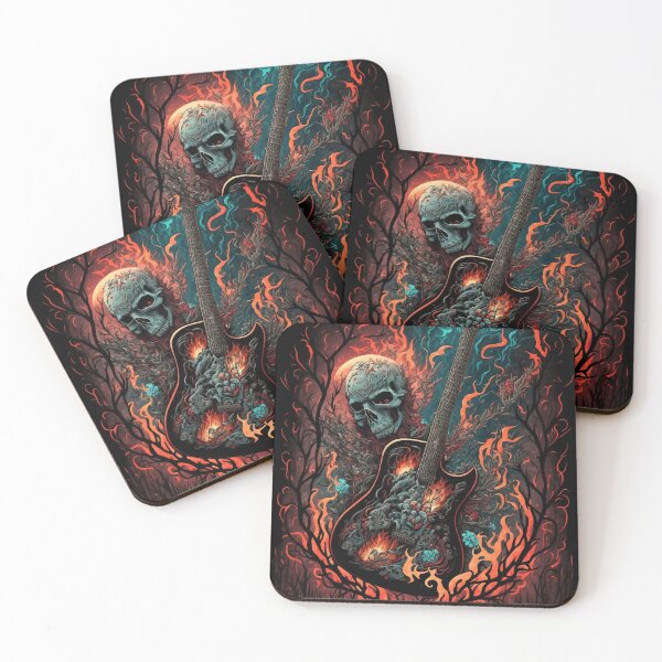 Item preview, guitar burning in hell designed and sold by Johnsdesigns1.