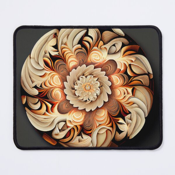 Item preview, Circular Soft Bold Natural Pattern Digital Painting designed and sold by CodeAndColors.
