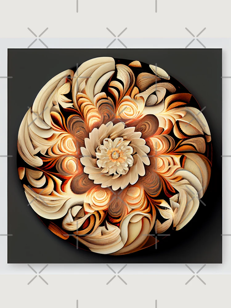 Thumbnail 6 von 6, Premium Oversized Pullover, Circular Soft Bold Natural Pattern Digital Painting designt und verkauft von CodeAndColors.