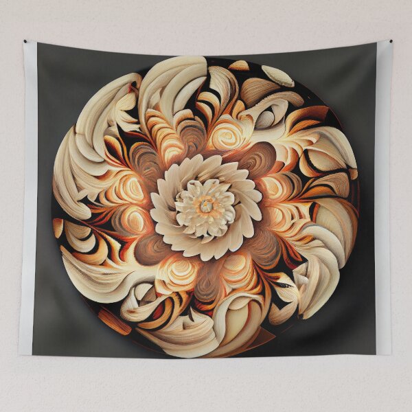Item preview, Circular Soft Bold Natural Pattern Digital Painting designed and sold by CodeAndColors.
