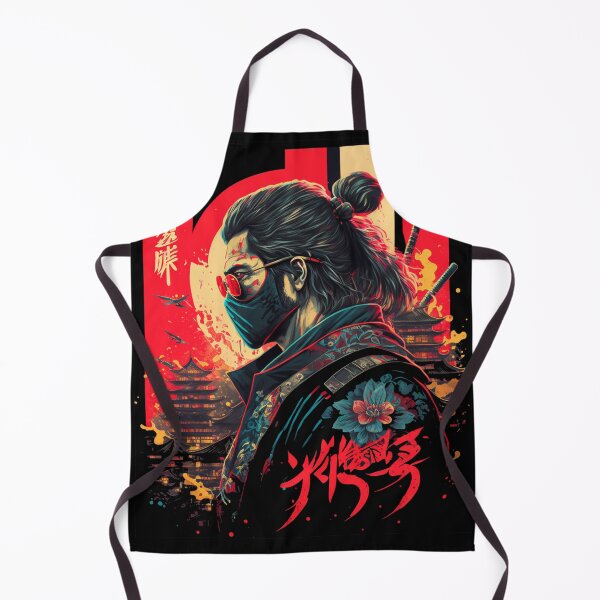 Item preview, Bushido Warrior Samurai Japanese Retro 80s designed and sold by RetroZ0.